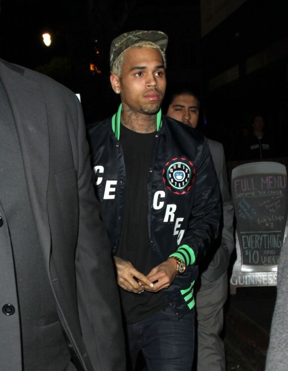 Chris Brown à Hollywood le 15 janvier 2013.