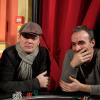 Laurent Baffie et Pascal Sellem lors d'un tournoi de poker à Deauville, le vendredi 1er février 2013