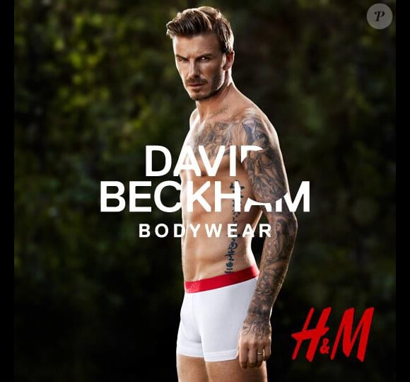 David Beckham pour David Beckham Bodywear, sa ligne de sous-vêtements pour H&M.