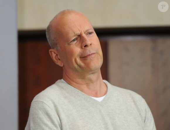 Bruce Willis lors du photocall de Die Hard 5 à Berlin le 5 février 2013
