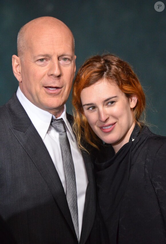 Bruce Willis et sa fille Rumer en Californie le 1er février 2013