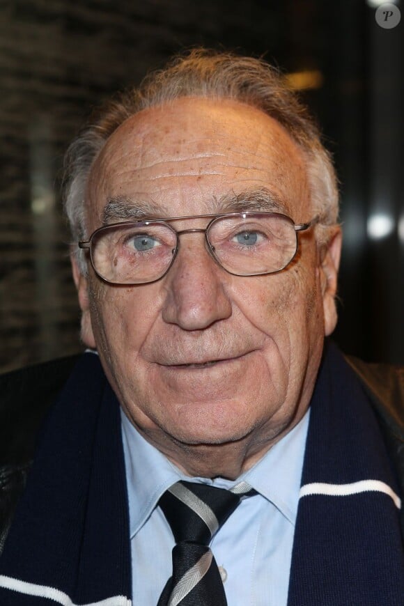 Jean-Pierre Escalettes lors de l'inauguration de la tribune de presse du Stade de France qui portera désormais le nom de Thierry Roland, le 6 février 2013