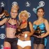 Les Lady Marmelade Pink, Christina Aguilera et Mya lors des 44e Grammy Awards en 2002.