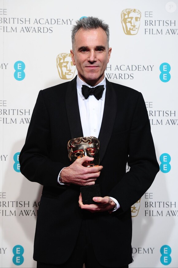 Daniel Day-Lewis, meilleur acteur pour Lincoln lors des BAFTA awards à Londres le 10 février 2013