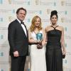 John C Rielly, Juno Temple et Sarah Silverman lors des BAFTA awards à Londres le 10 février 2013