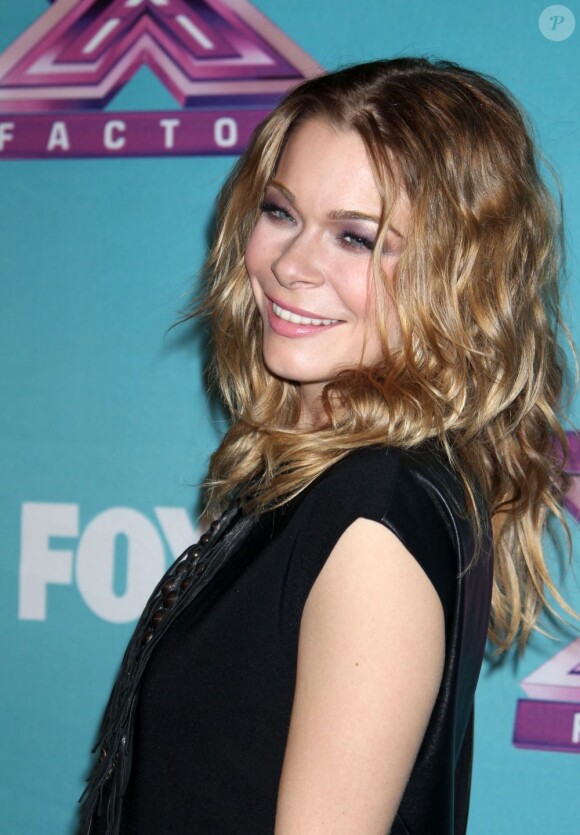 LeAnn Rimes au photocall de la finale de la saison 2 de l'émission X Factor à Los Angeles le 20 décembre 2012.
