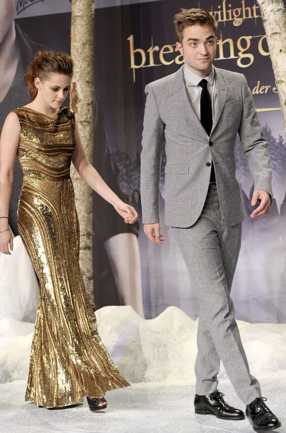 Kristen Stewart et Robert Pattinson à Berlin, le 30 novembre 2012.