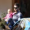 Jack Osbourne de sortie avec sa fille Pearl dans les rues de Los Angeles, le 9 février 2013.