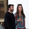 Alessandra Ambrosio et son fiancé Jamie Mazur se promènent à Los Angeles le 12 février 2012
