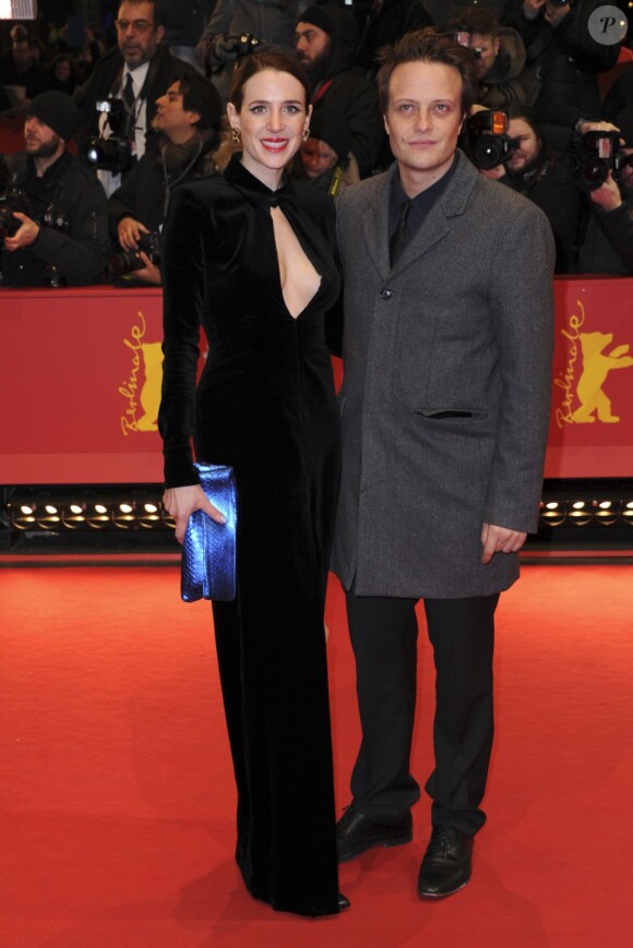 Julia Malik et August Diehl à la première du film Night Train to Lisbon à la 63e Berlinale, le 13 février 2013.