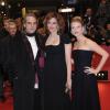 Jeremy Irons, Martina Gedeck et Mélanie Laurent à la première du film Night Train to Lisbon à la 63e Berlinale, le 13 février 2013.