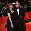 Martina Gedeck et Jeremy Irons à la première du film Night Train to Lisbon à la 63e Berlinale, le 13 février 2013.