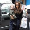 Victoria Beckham et son adorable fille Harper à New York, le 13 février 2013.