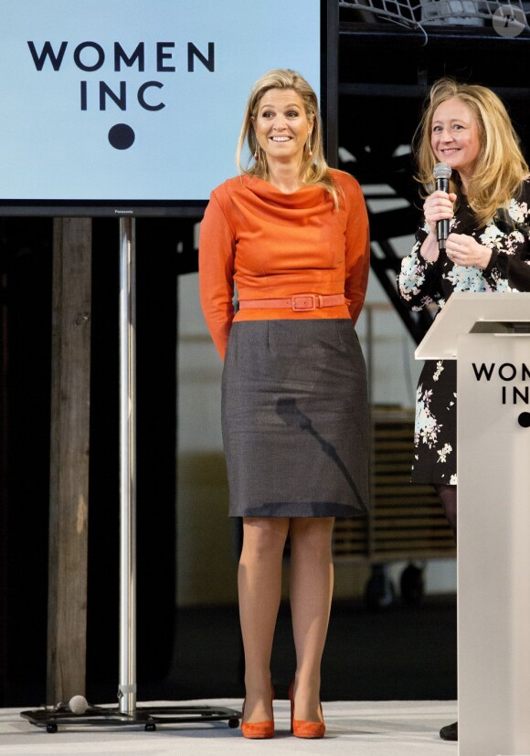 La princesse Maxima des Pays-Bas lors de l'inauguration du 5e Festival Women Inc., le 14 février 2013 à Amsterdam.