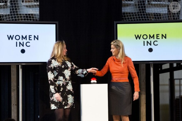 La princesse Maxima des Pays-Bas lors de l'inauguration du 5e Festival Women Inc., le 14 février 2013 à Amsterdam.