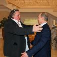 Gerard Depardieu reçu par Vladimir Poutine à Sotchi le 5 janvier 2013.