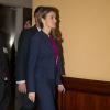 La princesse Letizia d'Espagne arrive au 6e Congrès international sur les maladies orphelines à Seville, le 15 février 2013.