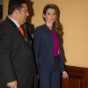 La princesse Letizia d'Espagne au 6e Congrès international sur les maladies orphelines à Seville, le 15 février 2013.