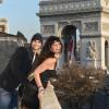 Ils n'ont pas froid aux yeux Javier Pastore et sa compagne Chiara Picone à Paris le 12 décembre 2012.
