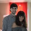 Javier Pastore et sa compagne Chiara Picone posent à Paris le 12 décembre 2012.