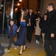 David Beckham, sa femme Victoria et leurs enfants Brooklyn, Romeo, Cruz et Harper sont arrivés lundi 18 février 2013 à la garde du Nord par l'Eurostar en provenance de Londres