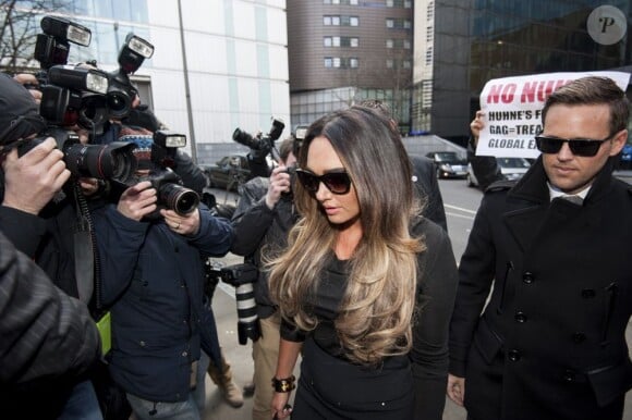 Tamara Ecclestone le lundi 18 février 2013 lors de son arrivée à la cour de justice de Southwark