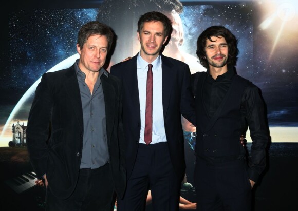 Hugh Grant, James D'arcy et Ben Whishaw à la première de Cloud Atlas au Curzon Mayfair de Londres, le 18 février 2013.