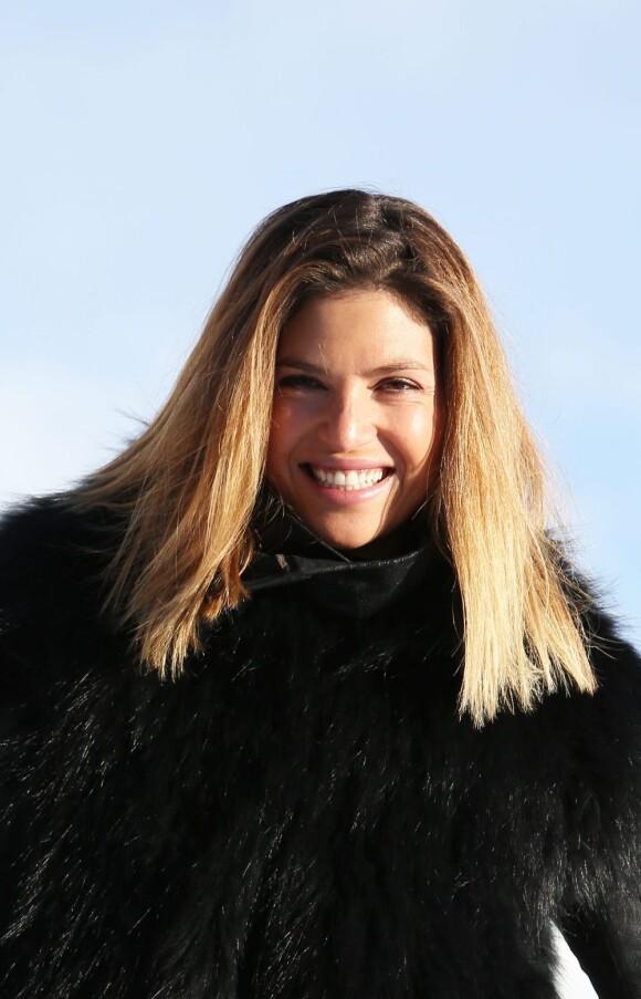 Isabelle Funaro à l'Alpe d'Huez le 17 janvier 2013.