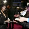Selena Gomez signe des autographes à la première de Spring Breakers à Berlin, le 19 février 2013.
