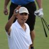 Barack Obama lors d'une partie de golf au Mid-Pacific Country Club de Kailua, à Hawaï le 28 décembre 2010