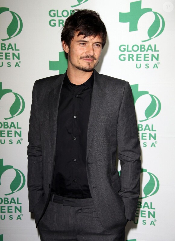 Orlando Bloom à la soirée "Global Green" à Hollywood, le 20 fevrier 2013.