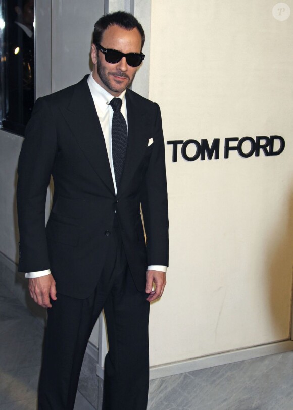 Tom Ford lors de son cocktail de bienfaisance dans sa boutique à Beverly Hills. Le 21 février 2013.