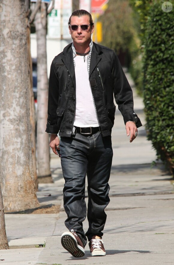 Gwen Stefani et son mari Gavin Rossdale dans les rues de West Hollywood, le 21 février 2013.