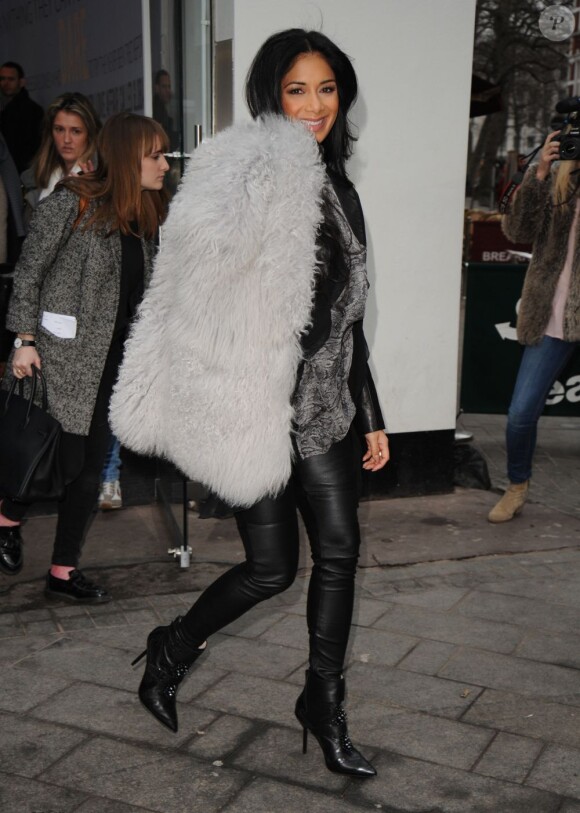 Nicole Scherzinger à Londres, le 24 janvier 2013.