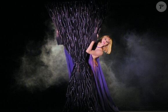 Les danseuses du Crazy Horse en pleine représentation au Palace Yauza à Moscou, le 21 février 2013.