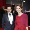 Jamel Debbouze, président de la 38e cérémonie, et sa femme Mélissa theuriau lors des César à Paris le 22 février 2013