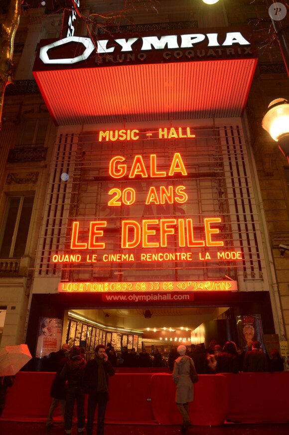 Soirée d'anniversaire des 20 ans de Gala, à l'Olympia, à Paris, le 25 février 2013