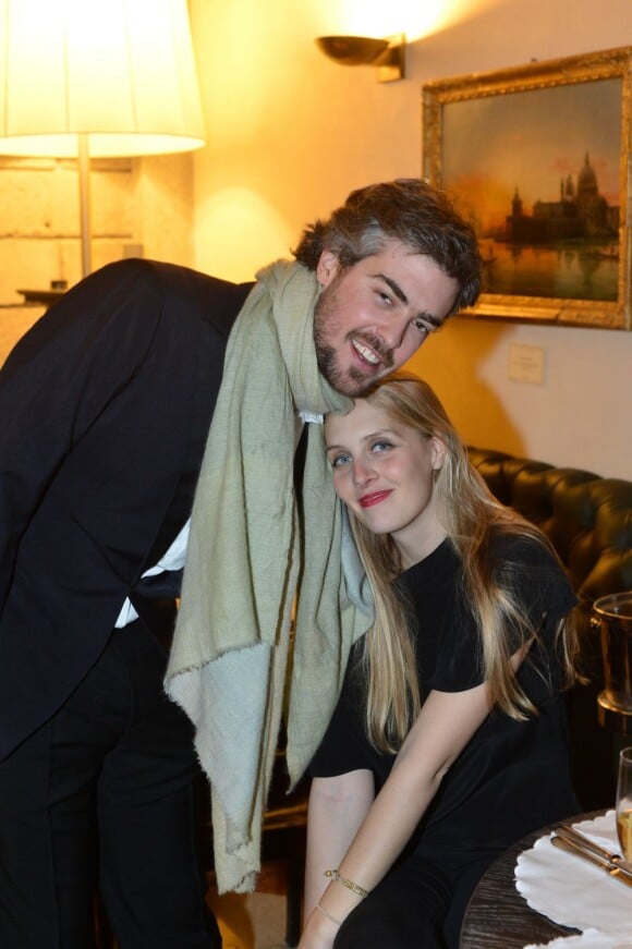 Matilde Borromeo et son mari Antonius de Fürstenberg à la soirée de L'Officiel Italie lors de la Fashion Week à Milan le 25 février 2013.