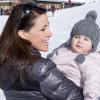 La princesse Marie de Danemark en famille à Villars-sur-Ollon lors des vacances d'hiver, le 13 février 2013.