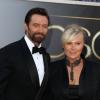 Hugh Jackman et Deborra Lee Furness à la 85e cérémonie des Oscars au Dolby Theatre de Los Angeles, le 24 février 2013.