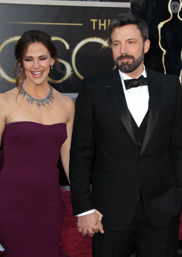Jennifer Garner et Ben Affleck à la 85e cérémonie des Oscars au Dolby Theatre de Los Angeles, le 24 février 2013.