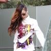Chris Brown quitte son domicile accompagné de Rihanna a Los Angeles le 6 Fevrier 2013.