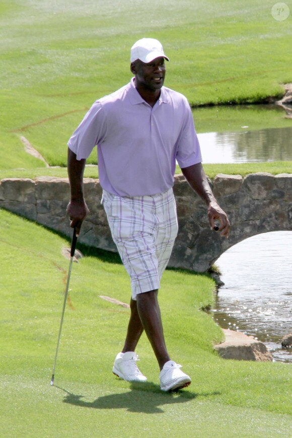 Michael Jordan lors du Michael Jordan Celebrity Invitational au golf de Shadow Creek à Las Vegas le 29 mars 2012