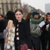 La pétillante Olivia Palermo arrive au défilé Dior à Paris le 1er mars 2013