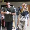 Exclusif - Heidi Klum et Martin Kirsten, sur le départ à l'aéroport d'Hawaï. Le 1er mars 2013.