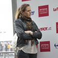 Laure Manaudou présidait la Cérémonie de remise des trophées de la Casaq Ligue dans le froid de l'hippodrome de Paris-Vincennes le 2 mars 2013