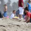 Britney Spears passe une journée à la plage avec ses fils, Sean et Jayden Federline, à Santa Barbara, le 2 mars 2013.