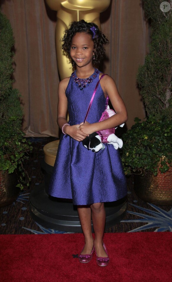 Quvenzhane Wallis lors du déjeuner des nommés aux Oscars à Los Angeles, le 4 février 2013.