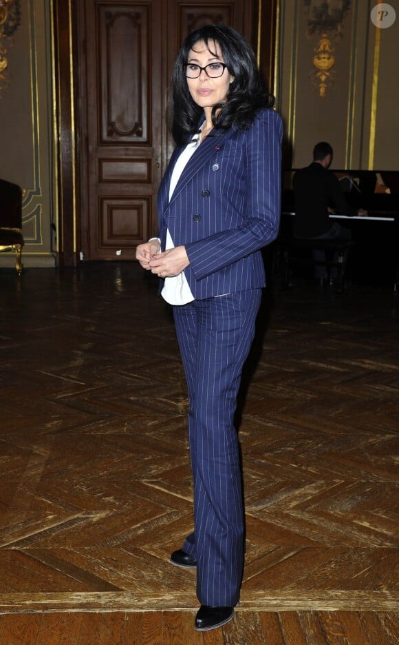 Yamina Benguigui lors du palmarès des 18e Lauriers de la radio et de la télévision à l'hôtel de ville de Paris, le 4 mars 2013