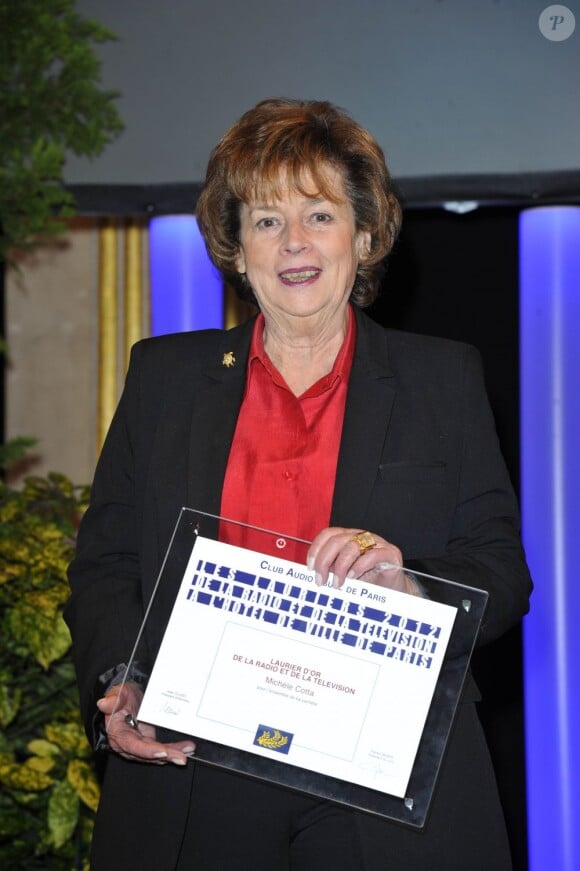 Michèle Cotta lors du palmarès des 18e Lauriers de la radio et de la télévision à l'hôtel de ville de Paris, le 4 mars 2013